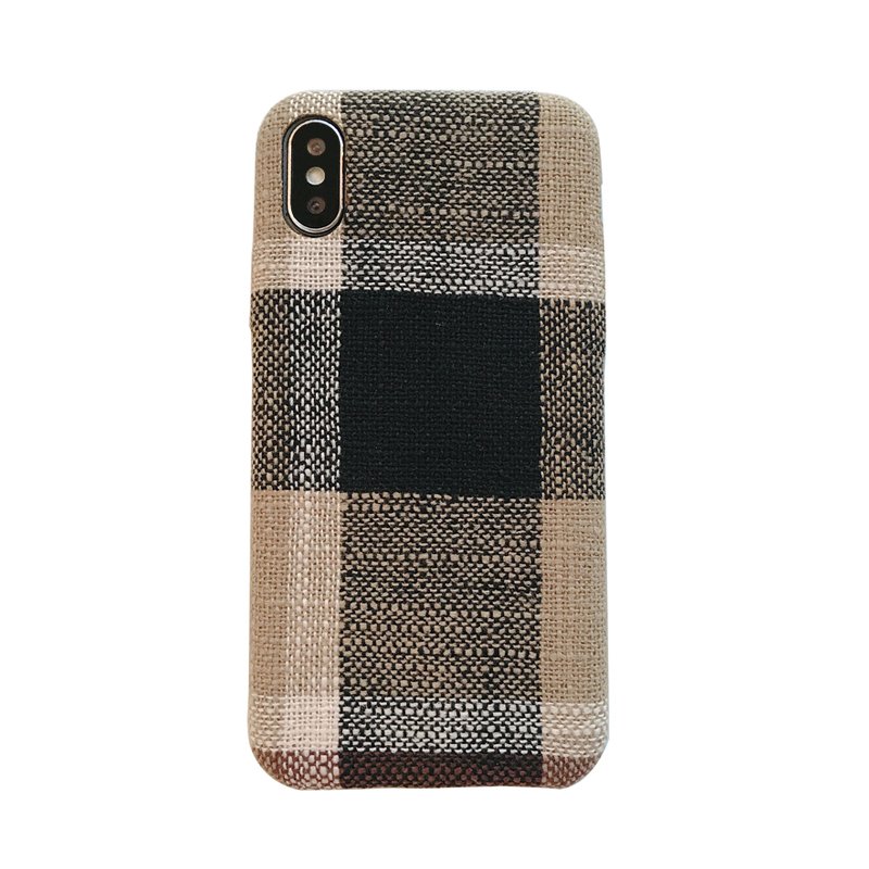 Brown Scottish Tartan iPhone Case