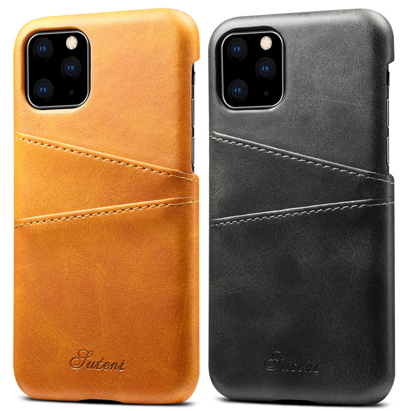 Leather iPhone Case with Card Slot for iPhone 6 - 12