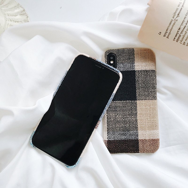 Brown Scottish Tartan iPhone Case