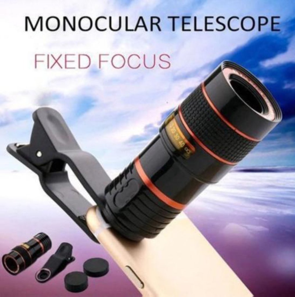 HD Optical Zoom Smartphone Lens with Universal Mobile Phone Clip