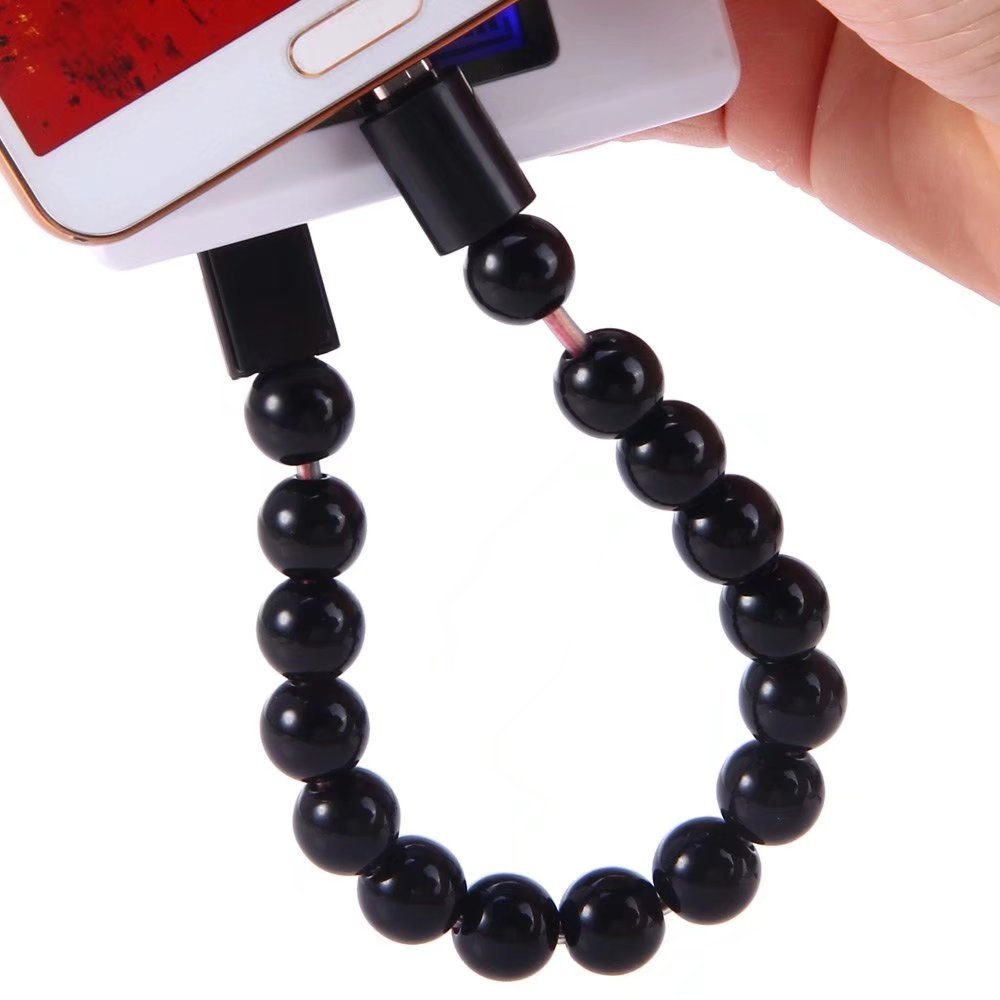 Beads Bracelet Micro USB Charging Cable